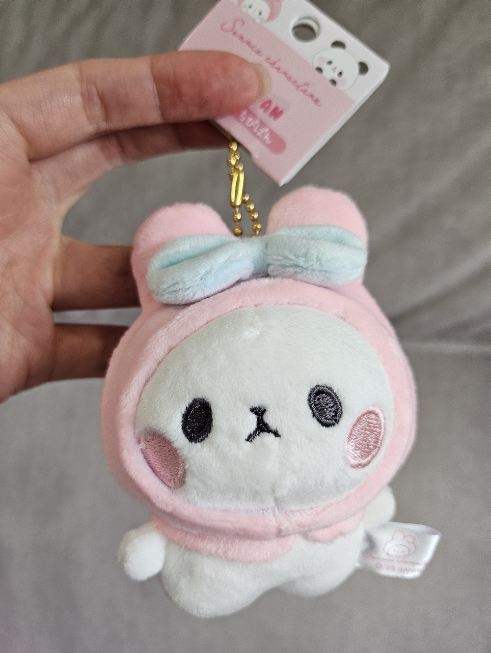 Sanrio x Mochipanda Kigurumi plush keychain